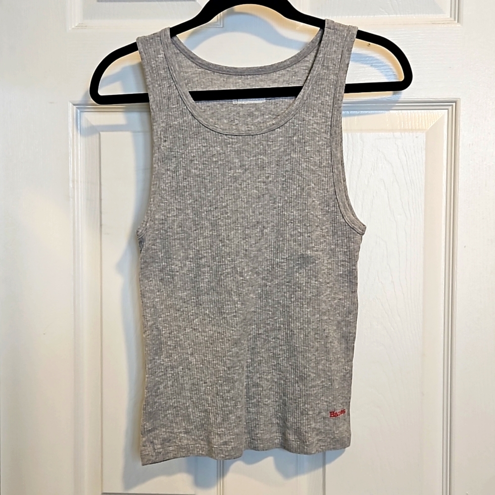 Hanes, fitted, ribbed, tagless, tanktop. Size 8/XL